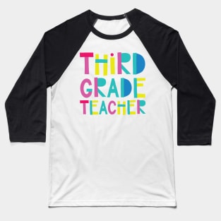 3rd Grade Teacher Gift Idea Cute Back to School Baseball T-Shirt